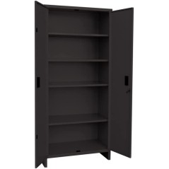 Armadio metallo Tuttipiani H180 x L80 x P40 cm - Colore Grigio Scuro Martellato