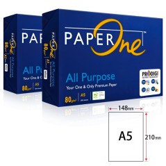 Box da 10 risme di carta PaperOne All Purpose A5 (21x14,8 cm) 80 grammi per studio medico.