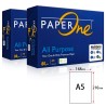 Box da 10 risme di carta PaperOne All Purpose A5 (21x14,8 cm) 80 grammi per studio medico.