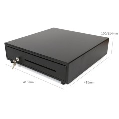 HER-415 Cassetto rendiresto per registratori di cassa big 46X46 cm 4  scomparti regolabili 8 monete