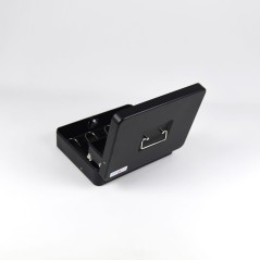 HER-3024 Valigetta nera portadenaro in acciaio con chiave adatto per sagre, eventi e fiere 30x24cm