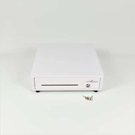 HER-350 Cassetto rendiresto bianco per registratori di cassa professionali