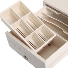 Cassetto portadenaro HER-208 A4 Compatto - Apertura Elettronica Metallo Durevole - bianco