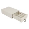 Cassetto portadenaro HER-208 A4 Compatto - Apertura Elettronica Metallo Durevole - bianco