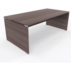 Scrivania 160x80 cm Noce Corteccia con piano e gambe in legno Eidos