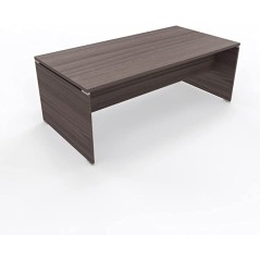 Scrivania 160x80 cm Noce Corteccia con piano e gambe in legno Eidos