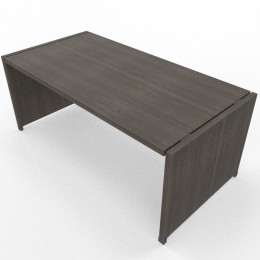 Scrivania con piano e gambe in legno Tower Evo