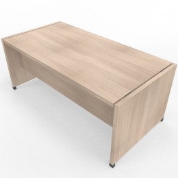 Scrivania con piano e gambe in legno Tower Evo