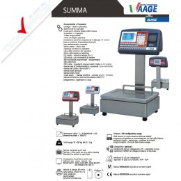 Bilancia waage Summa 30 kg omologata e certificata per ambulante e negozio multi-range 12-30Kg