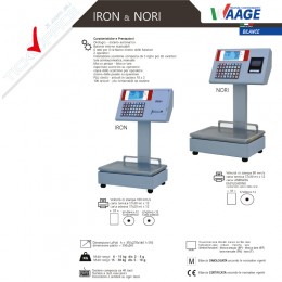 Bilancia omologata Waage Nori doppio display LCD 2 operatori 6-15kg o 15-30kg