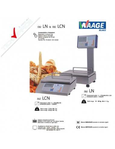Bilancia Waage EB2/LCN per ambulanti mono-range 12kg div. 2g - 30kg div 5g