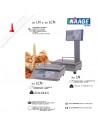 Bilancia Waage EB2/LCN per ambulanti mono-range 12kg div. 2g - 30kg div 5g