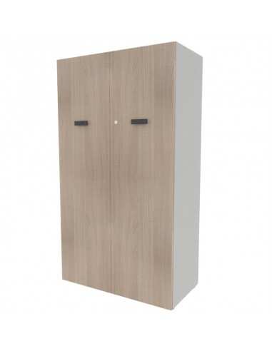 Armadio medio con ante in legno con serratura Tower Evo