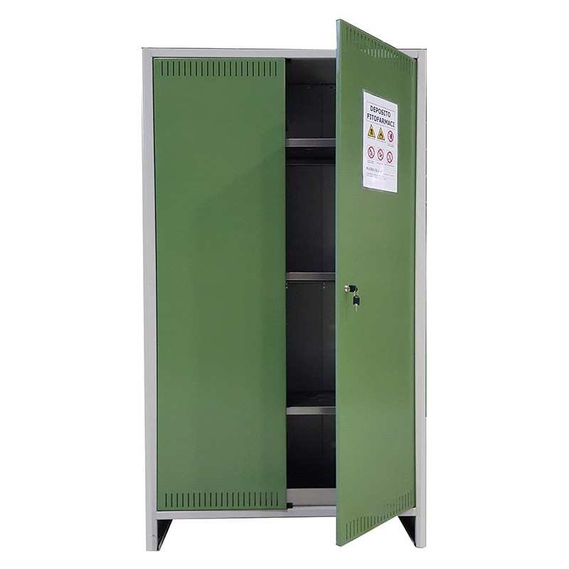 Armadio in metallo H180xL100xP40 cm per deposito fitofarmaci