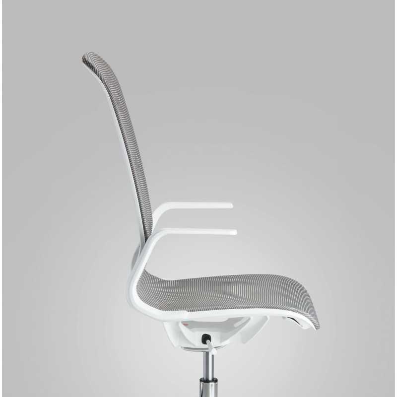 Poltrona direzionale FREY monoscocca in rete struttura schienale alto