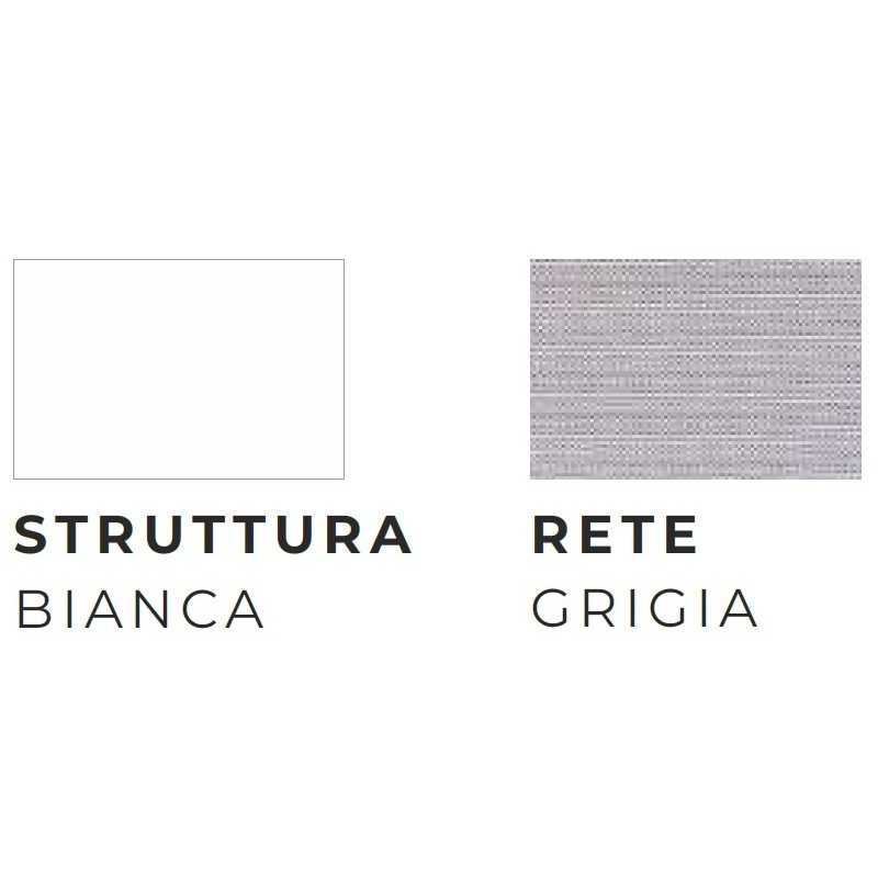 Poltrona direzionale FREY monoscocca in rete struttura schienale alto