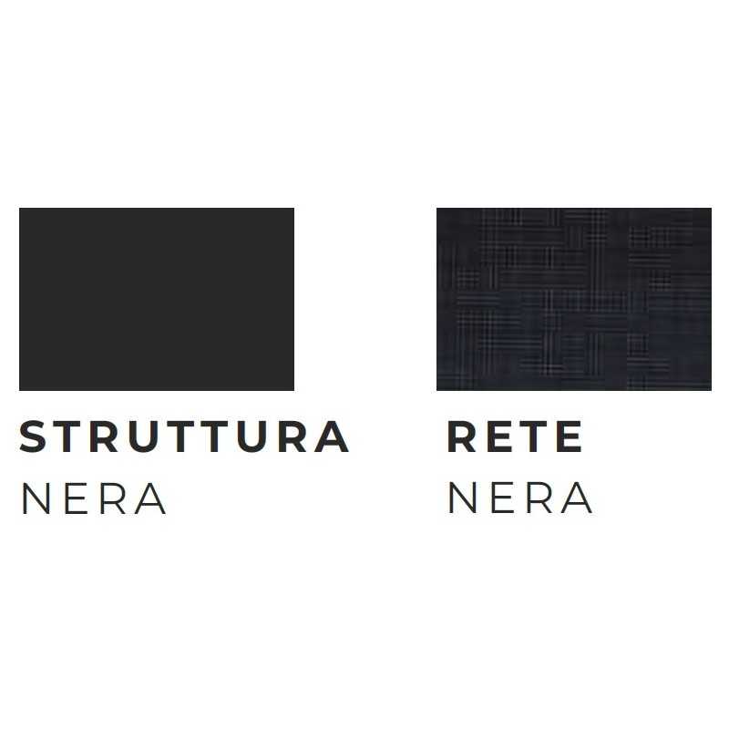 Poltrona direzionale FREY monoscocca in rete struttura schienale alto