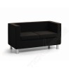 Divano 2 posti EASY con braccioli e piedi a cilindro