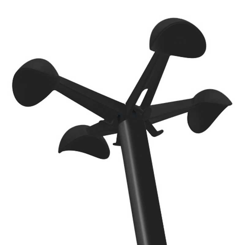 Appendiabiti Caimi Hill design Ø 39 x h 161 cm colore nero - struttura in acciaio