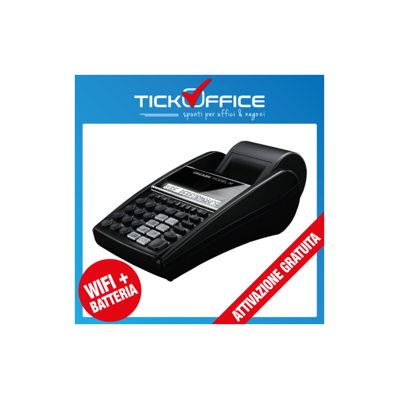 Registratore di cassa Telematico Ok Cash Model M wifi per ambulanti con batteria