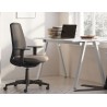 Home Office Paolo - Scrivania 100x60x73cm gambe metalliche a cavalletto - Colore Stone Grey