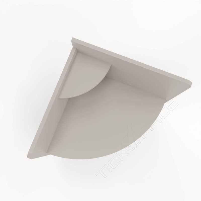 Home Office Elisa - Scrivania 80x80x75/130cm angolare su ruote - Colore Stone Grey