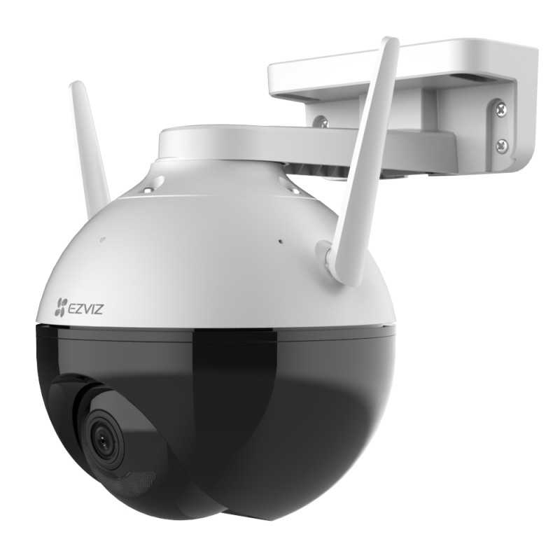 Ezviz C8T- Telecamera esterno WiFi motorizzata 360°, risoluzione 1080p FullHD, microfono integrato