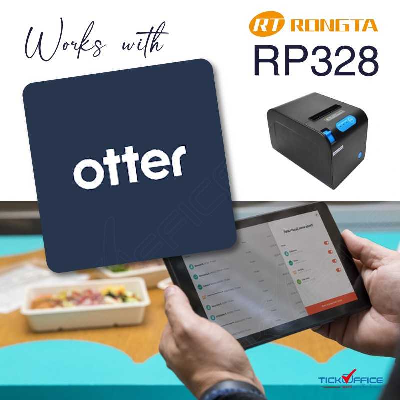 RP328-BU Stampante Termica 80mm Bluetooth / Usb ideale per Otter 250mm/s