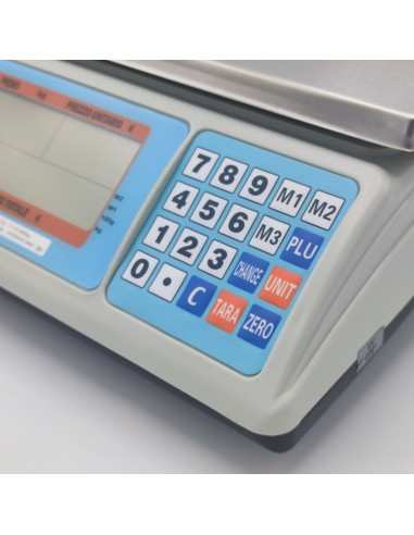 Bilancia elettronica Waage Prima Torre 30  range 15-30kg div 5-10g con batteria negozi e ambulanti