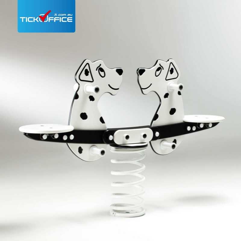 gioco carica dei 101 dalmata cartoni tandem due posti scuola asilo esterno