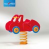 gioco a molla da esterno per bambini auto rossa