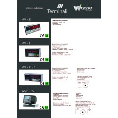 Terminale di pesatura WSP-860 Waage con stampante etichettatrice