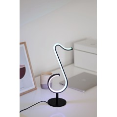 Led Melody RGB - Lampada da tavolo decorativa musicale controllo bluetooth, app ios android, con telecomando