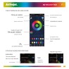 Led Melody RGB - Lampada da tavolo decorativa musicale controllo bluetooth, app ios android, con telecomando