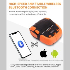 RPP320 - Stampante etichette mobile 80mm termica wifi bluetooth usb