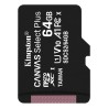 Kingston - Micro SD 64GB con adattatore integrato, compatibile con dispositivi Android