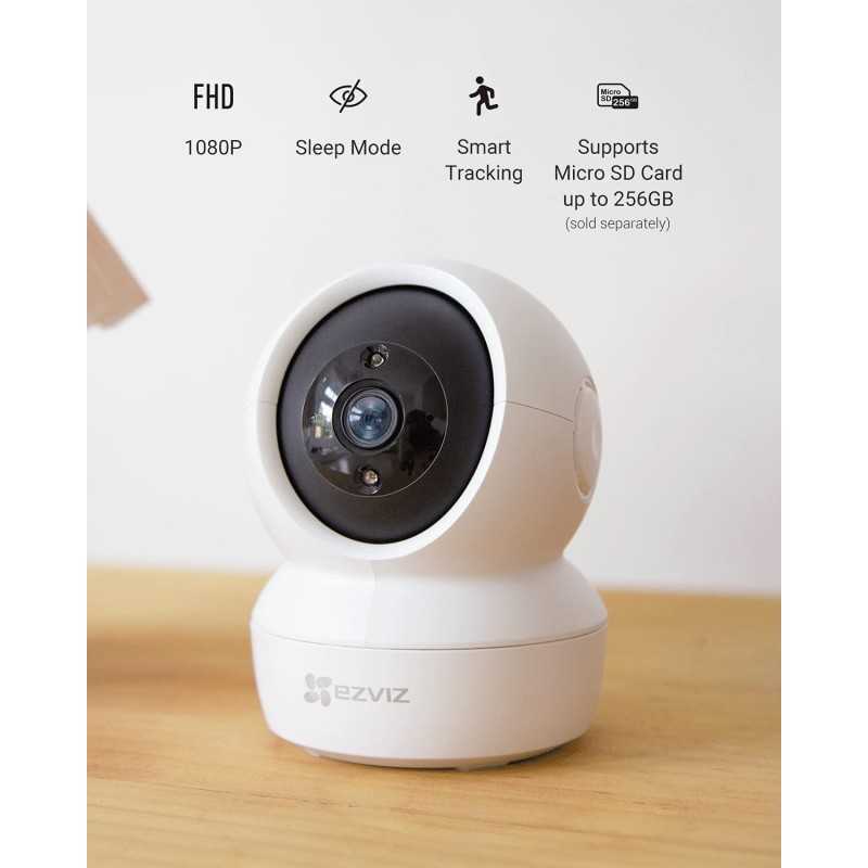 Ezviz - C6N Telecamera motorizzata 360° wifi con visione notturna, app