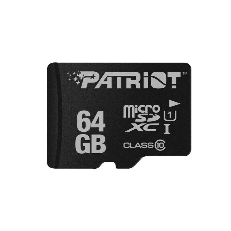 Patriot LX Series Micro SD 64GB class 10, compatibile con dispositivi con slot microSDHC e microSDXC