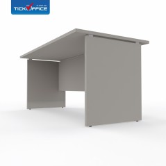 Scrivania 140 x 80 Teko casa ufficio in melaminico Officè colore Grigio Dorian