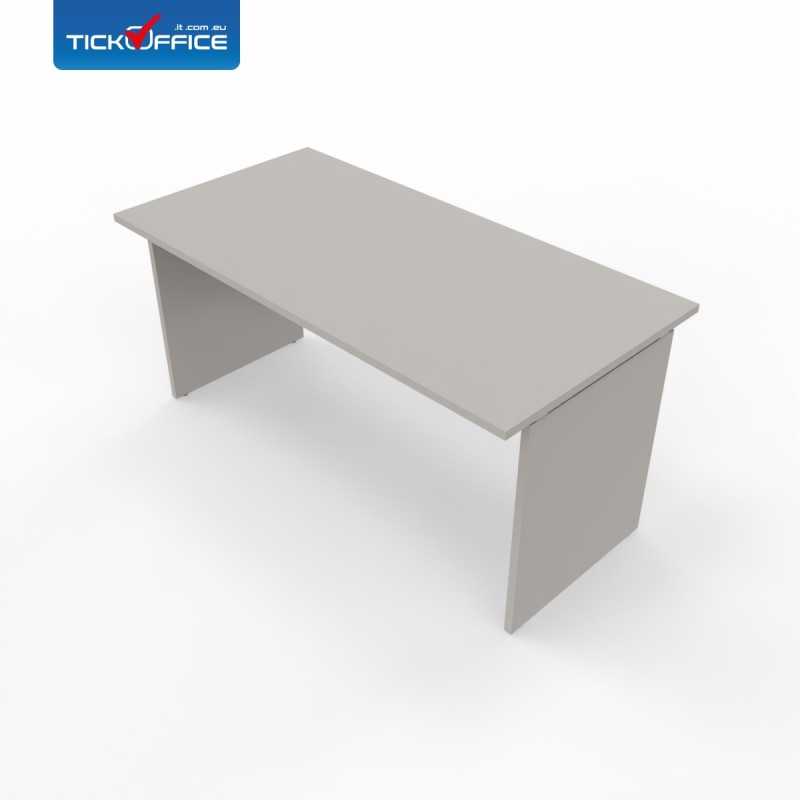 Scrivania 140x 80 grigio gaming casa ufficio legno made in italy colombini