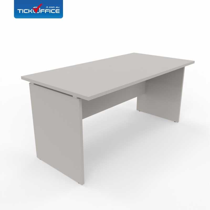 Scrivania 160 x 80 Teko casa ufficio in melaminico Officè colore Grigio Dorian