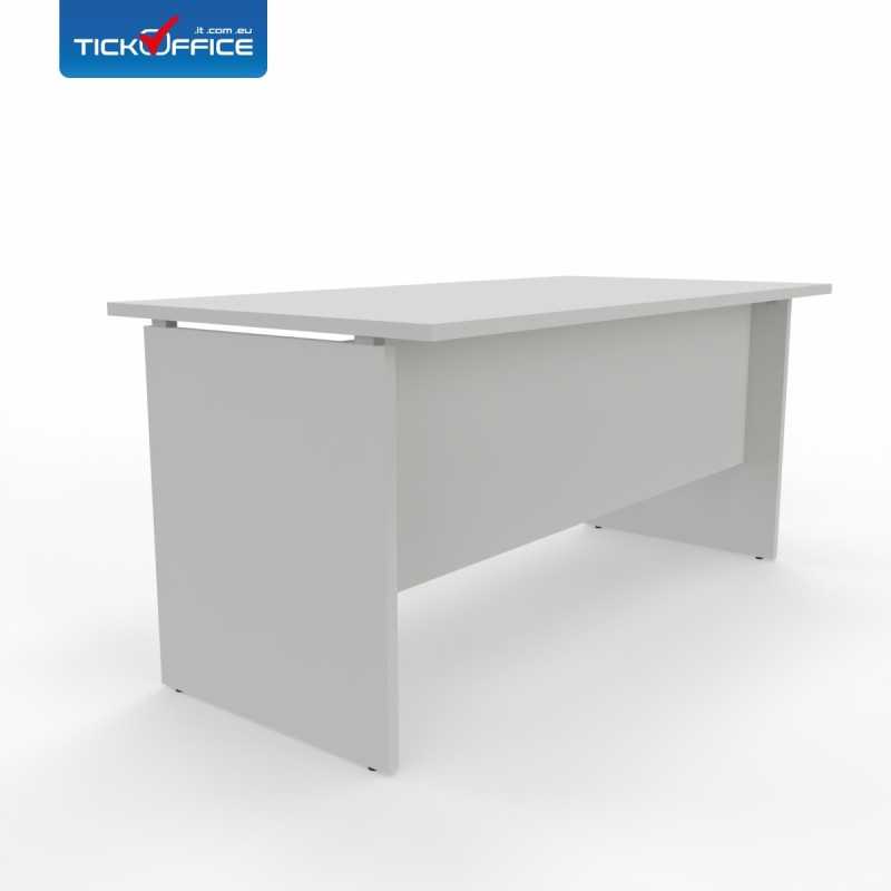 Scrivania 160 x 80 Teko casa ufficio in melaminico Officè colore Bianco