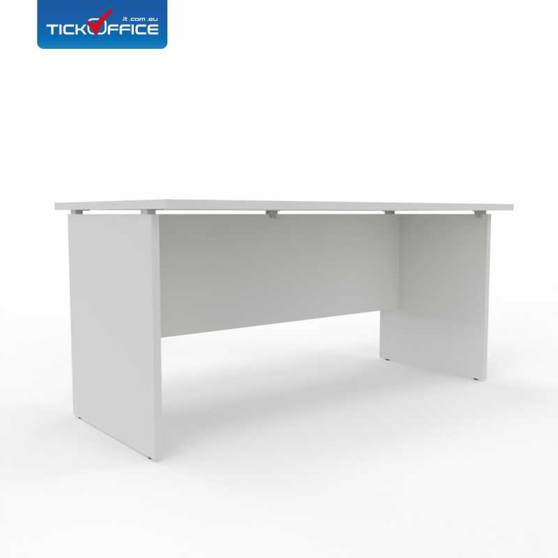 Scrivania 140 x 80 Teko casa ufficio in melaminico Officè colore Bianco