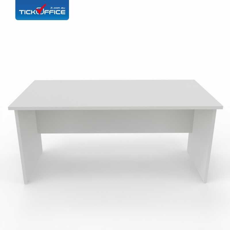 Scrivania 140 x 80 Teko casa ufficio in melaminico Officè colore Bianco