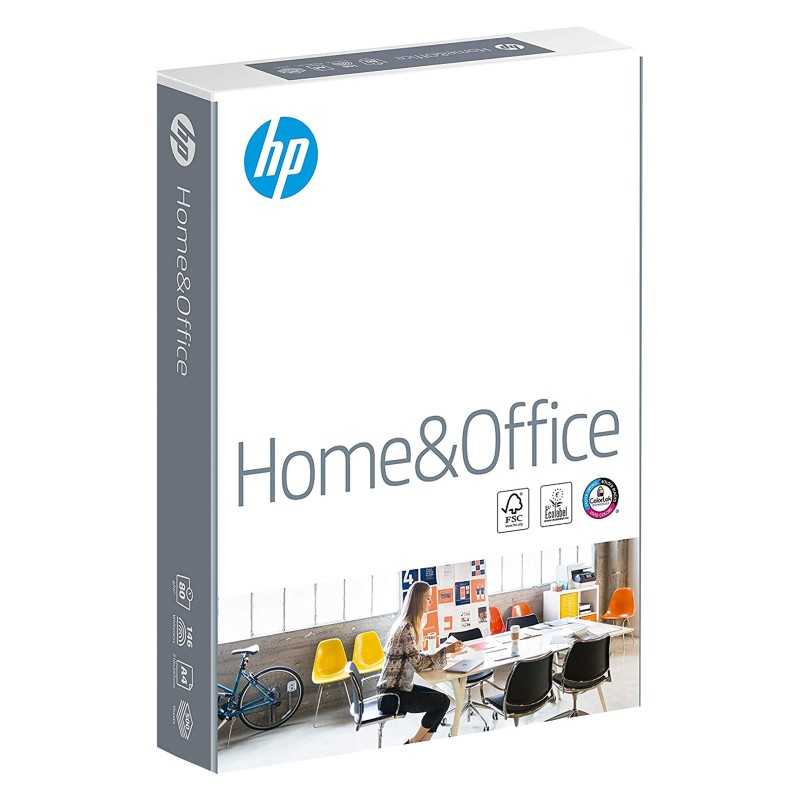 HP Home&Office  - 5 risme Formato A4 21x29,7cm 80gr per ufficio, stampa e fotocopie