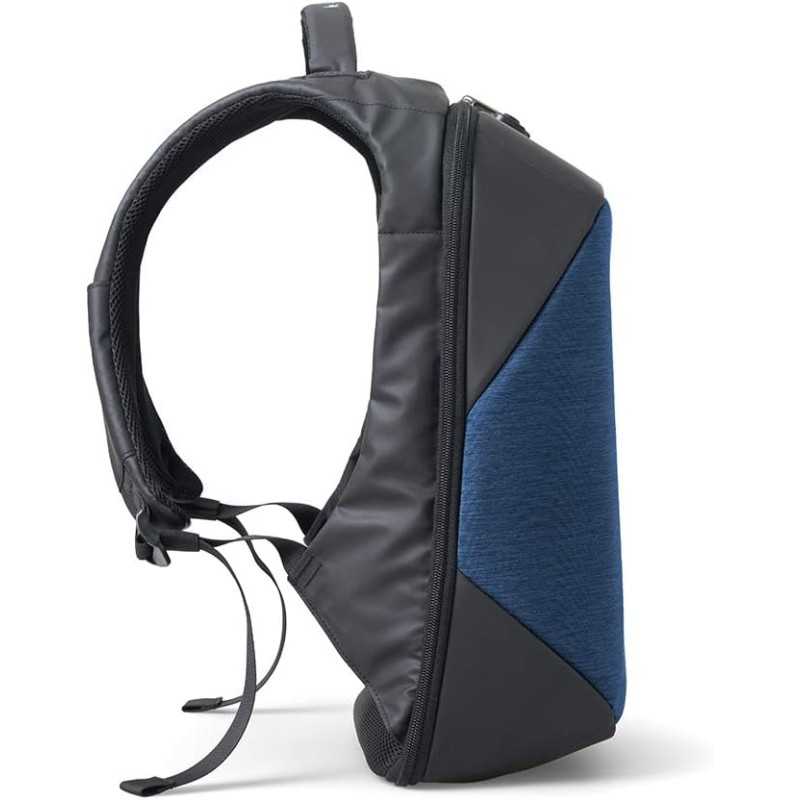 Tekniko big BLU - Zaino Antifurto dimensioni 34 x 46 x 16 cm Intempo idrorepellente tecnico con serratura presa usb