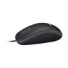 Logitech - B100 mouse usb ambidestro, 3 pulsanti, scorrimento a scatti, cavo 180cm