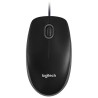 Logitech - B100 mouse usb ambidestro, 3 pulsanti, scorrimento a scatti, cavo 180cm