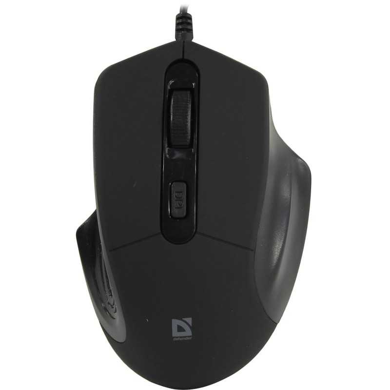 Defender - Datum MB-347 mouse cablato, 3 pulsanti, risoluzione 800/1200/1600 dpi