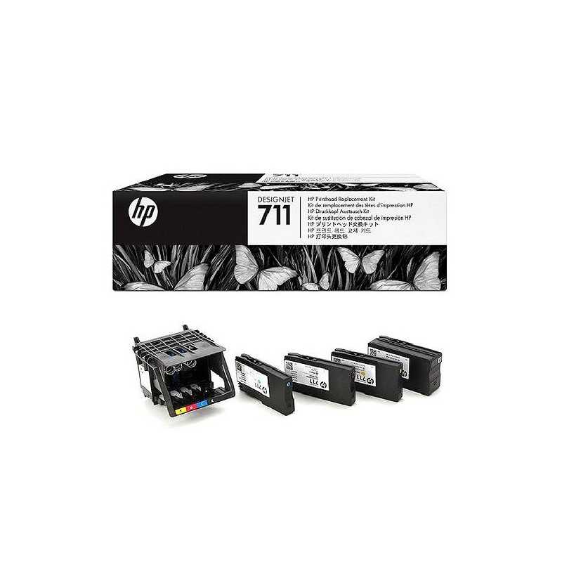 C1Q10A Kit Testina 711 DesignJet T120 T520 T130 T525 T530 Originale Kit Testina di Stampa DesignJet 711 + Cartucce Inchiostro